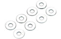 Dubro 4mm Flat Washers (Metric) (8 Pack) Image