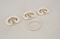 SLEC White Rubber Bands - 3