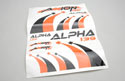 Axion Alpha 139 BL 3X Decal Sheet (Orange/Black) Image